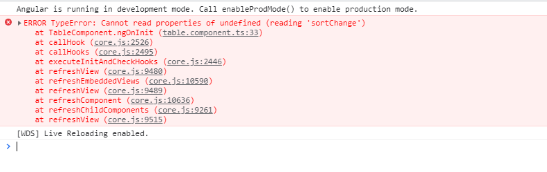 Error when using code inside ngOnInit