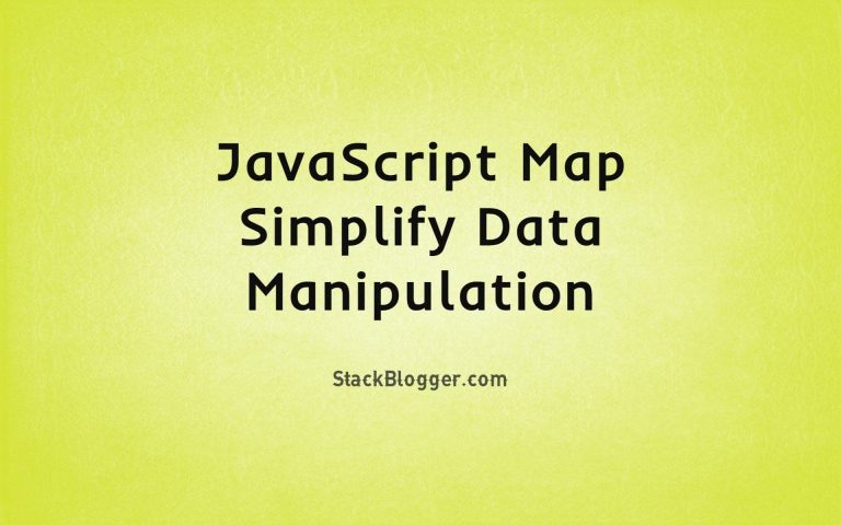 Javascript Map Simplify Data Manipulation Min 768x480 