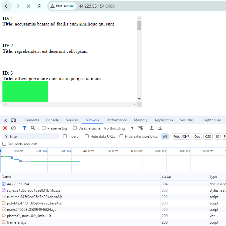 Angular application deployed through Terraform running on AWS EC2